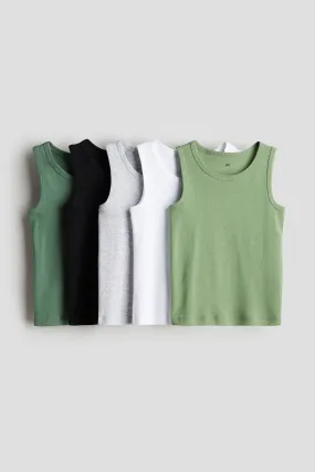 5-Pack Cotton Tank Tops