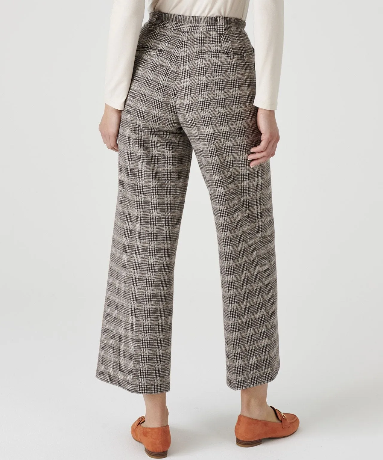 7/8 Knitted Check Pants