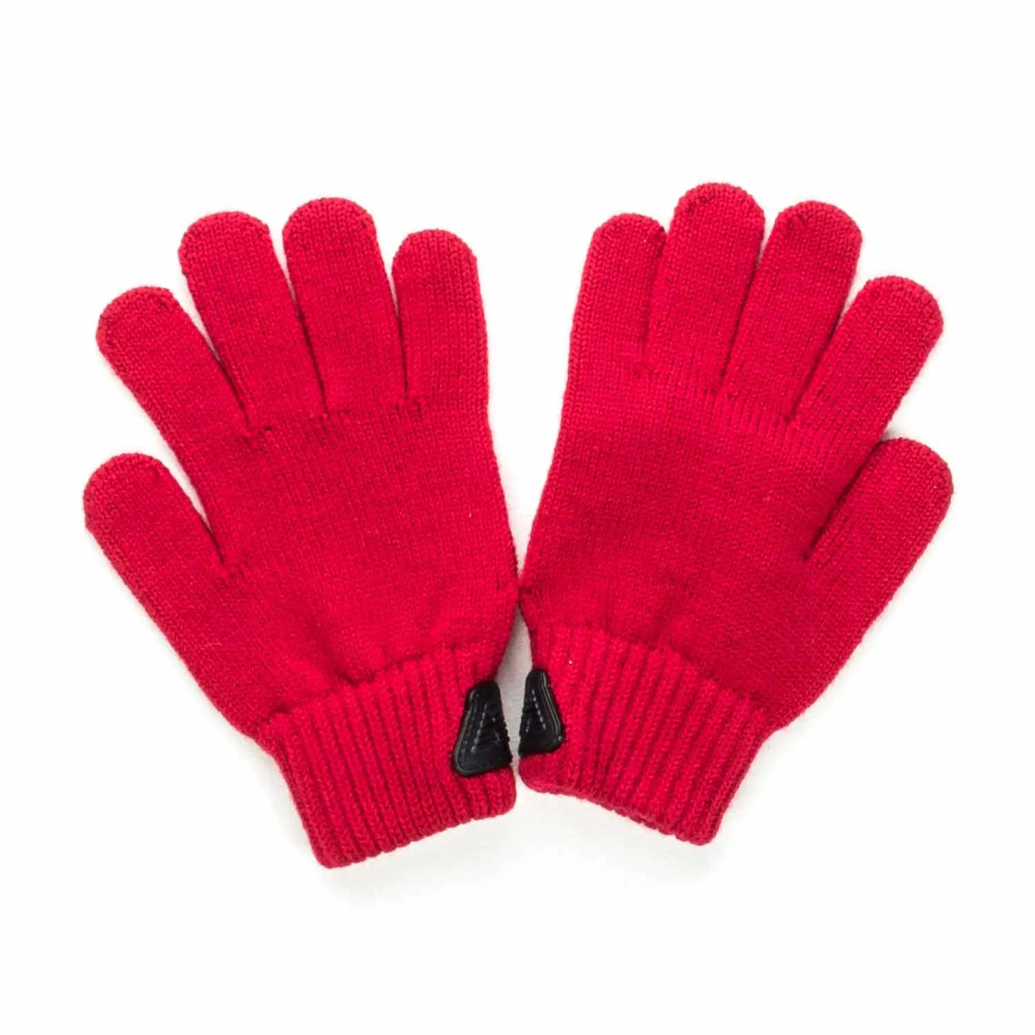 Armani Junior Red Gloves Logo Boys