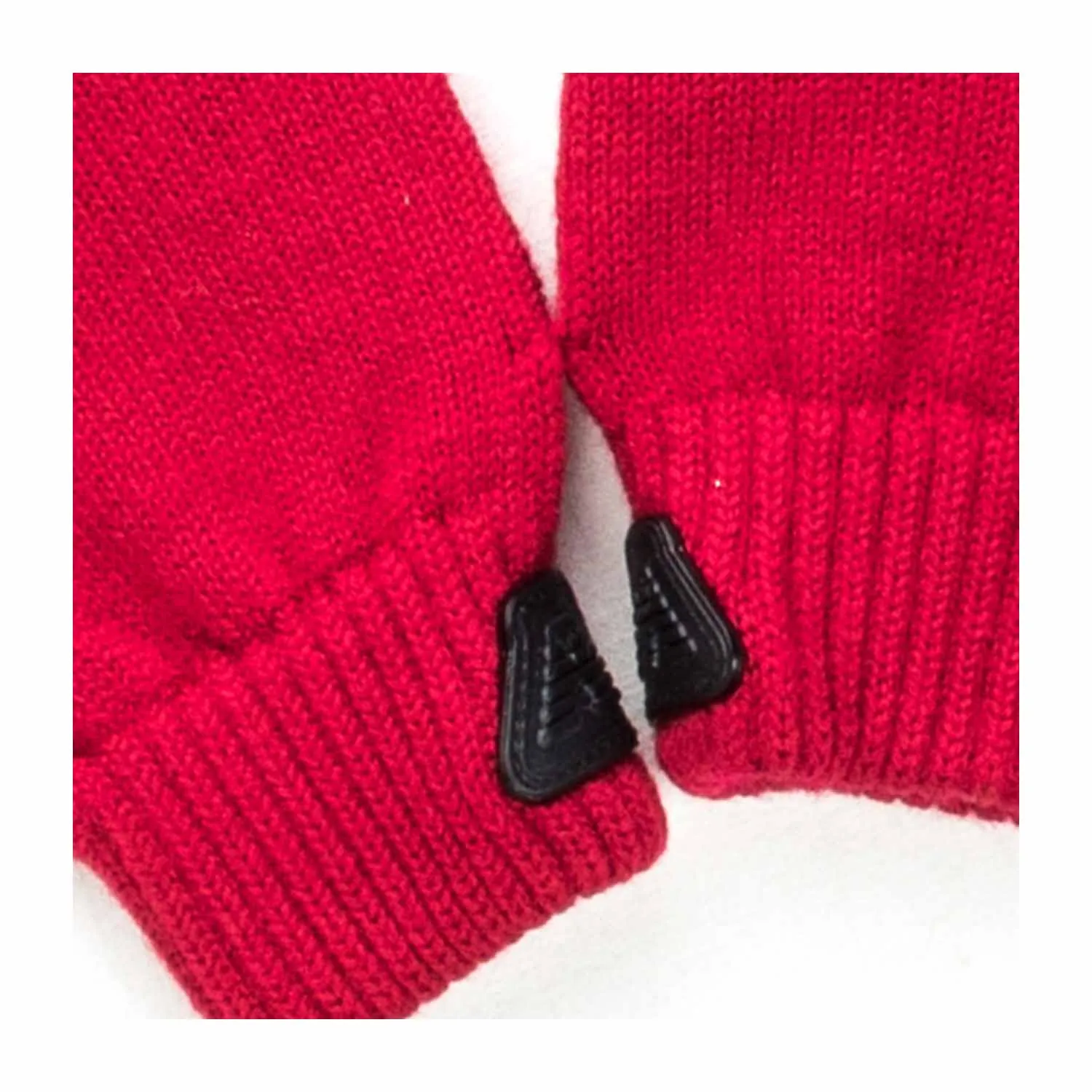 Armani Junior Red Gloves Logo Boys