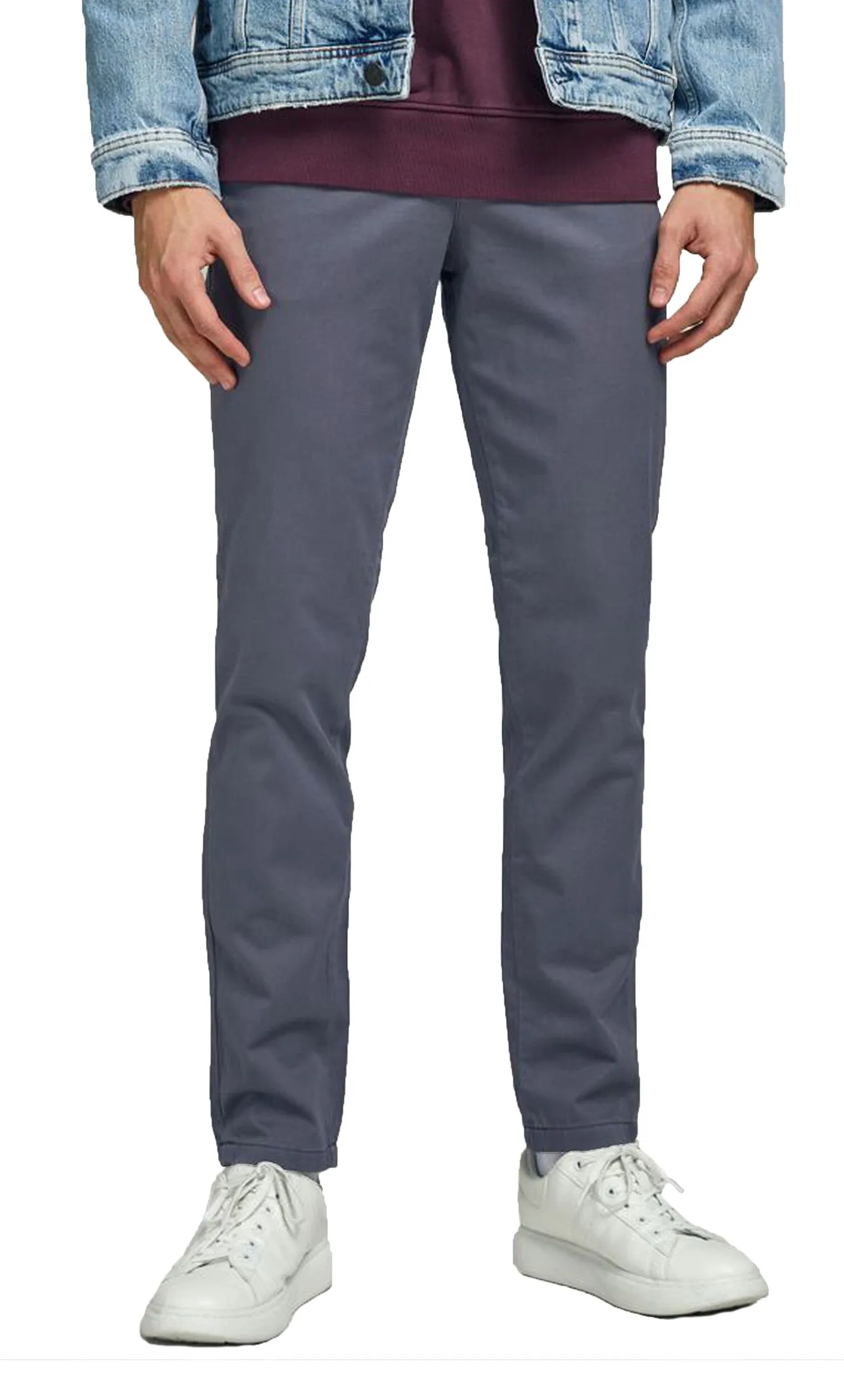 Asphalt Slim Fit Chinos by Jack & Jones