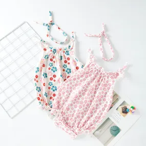 Flower Print Rompers Wholesale