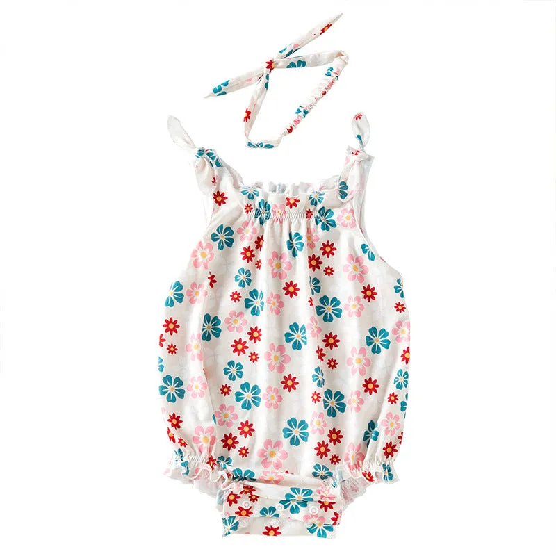 Flower Print Rompers Wholesale