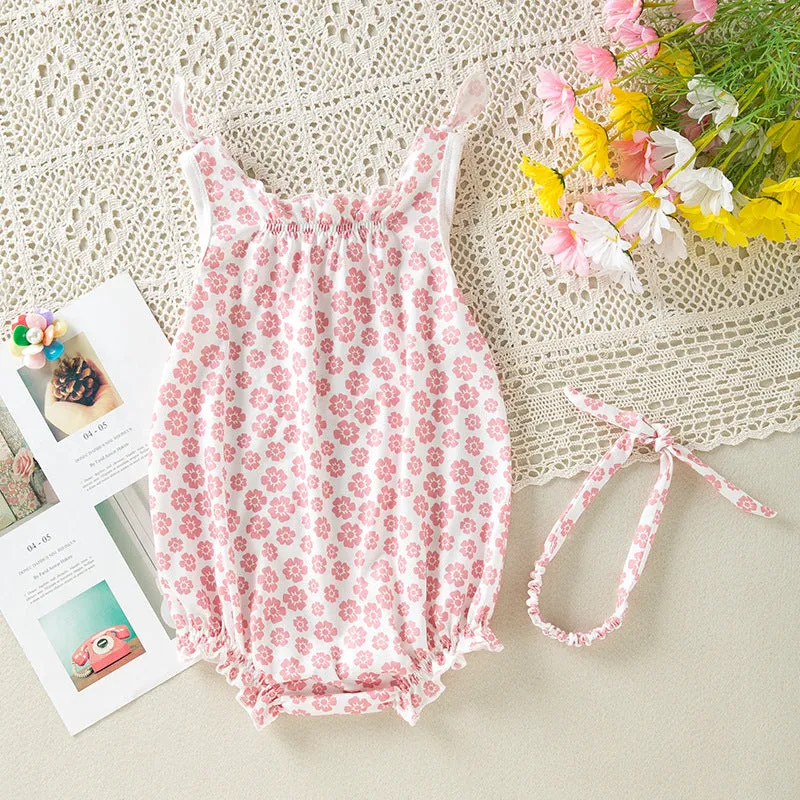 Flower Print Rompers Wholesale