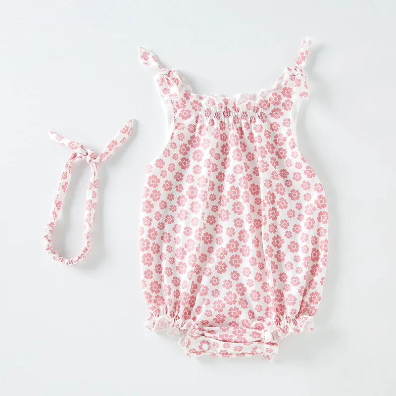 Flower Print Rompers Wholesale