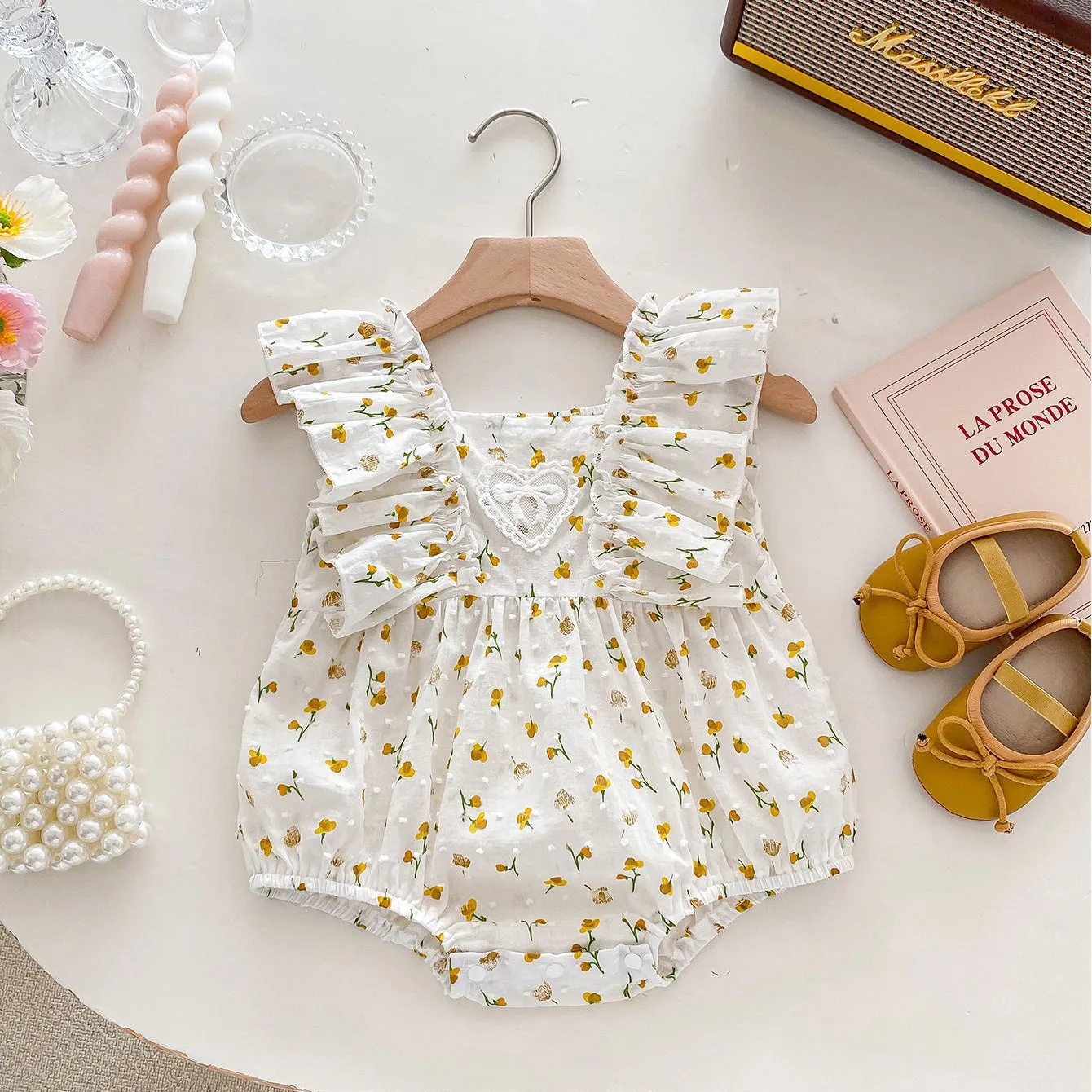 Baby Kid Girls Flower Print Rompers 240301146 Wholesale