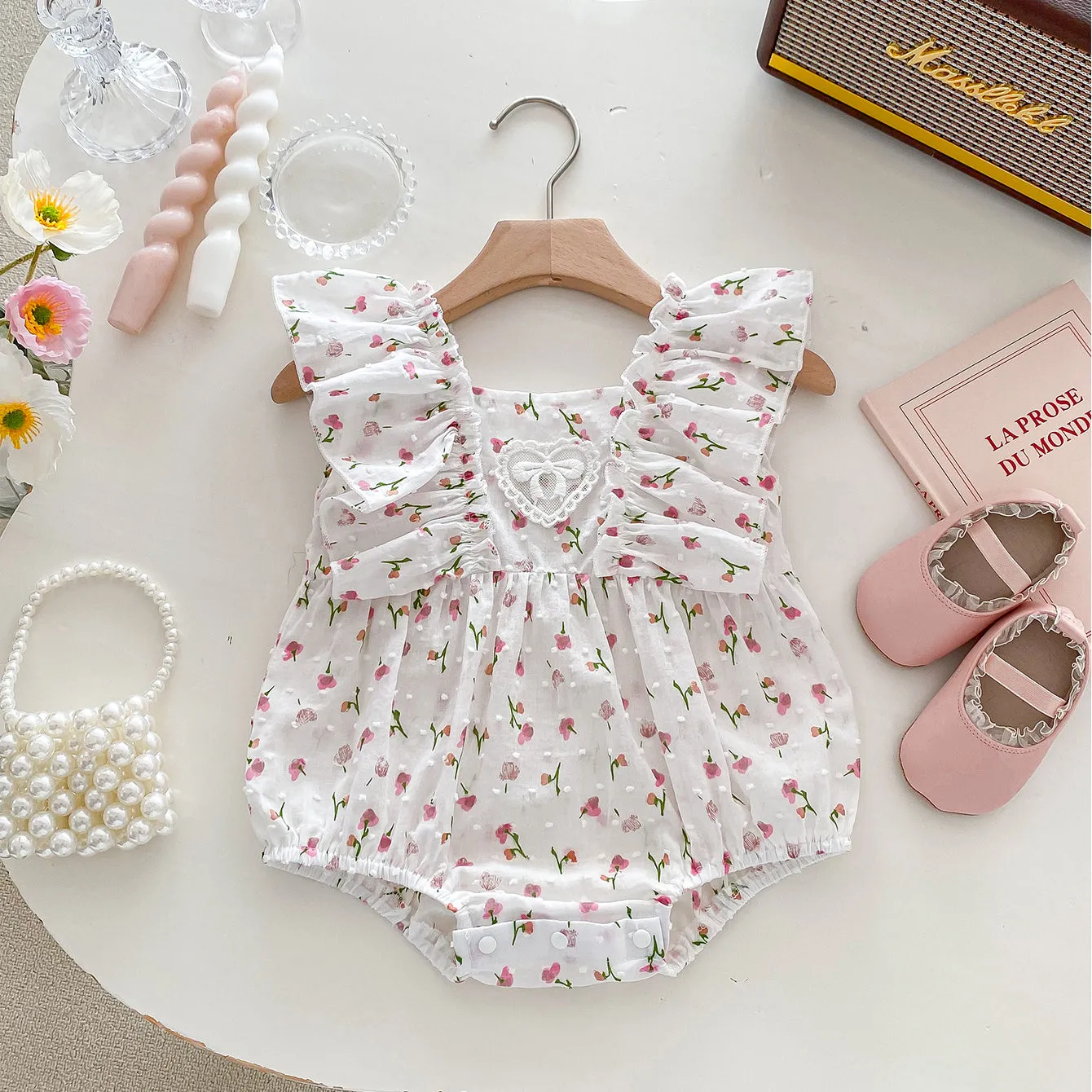 Baby Kid Girls Flower Print Rompers 240301146 Wholesale