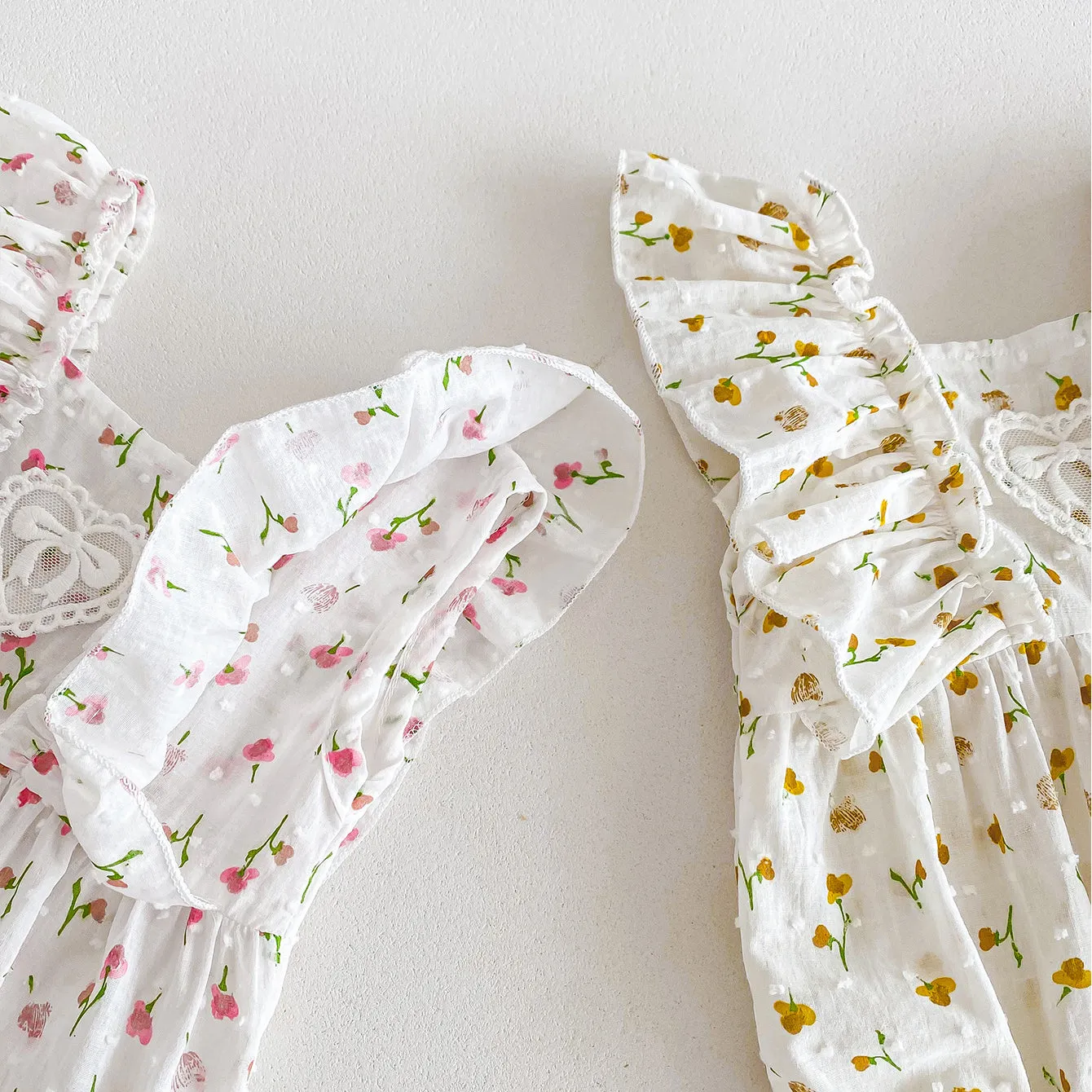 Baby Kid Girls Flower Print Rompers 240301146 Wholesale