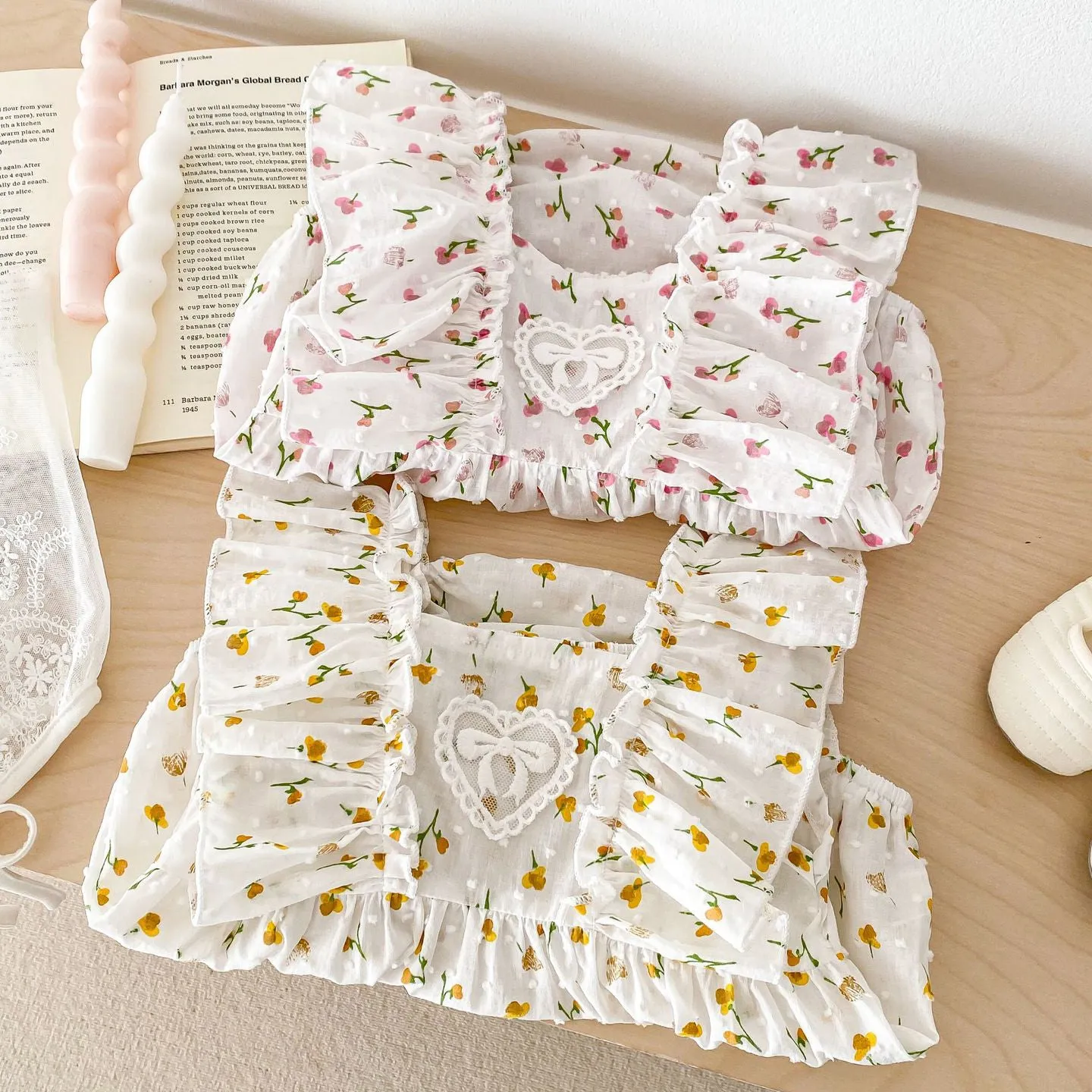 Baby Kid Girls Flower Print Rompers 240301146 Wholesale