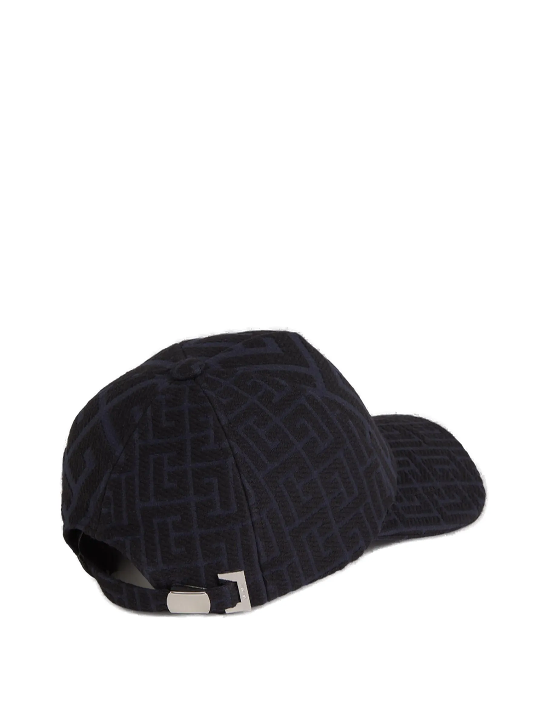 Balmain Monogram Jacquard Curved Peak Cap