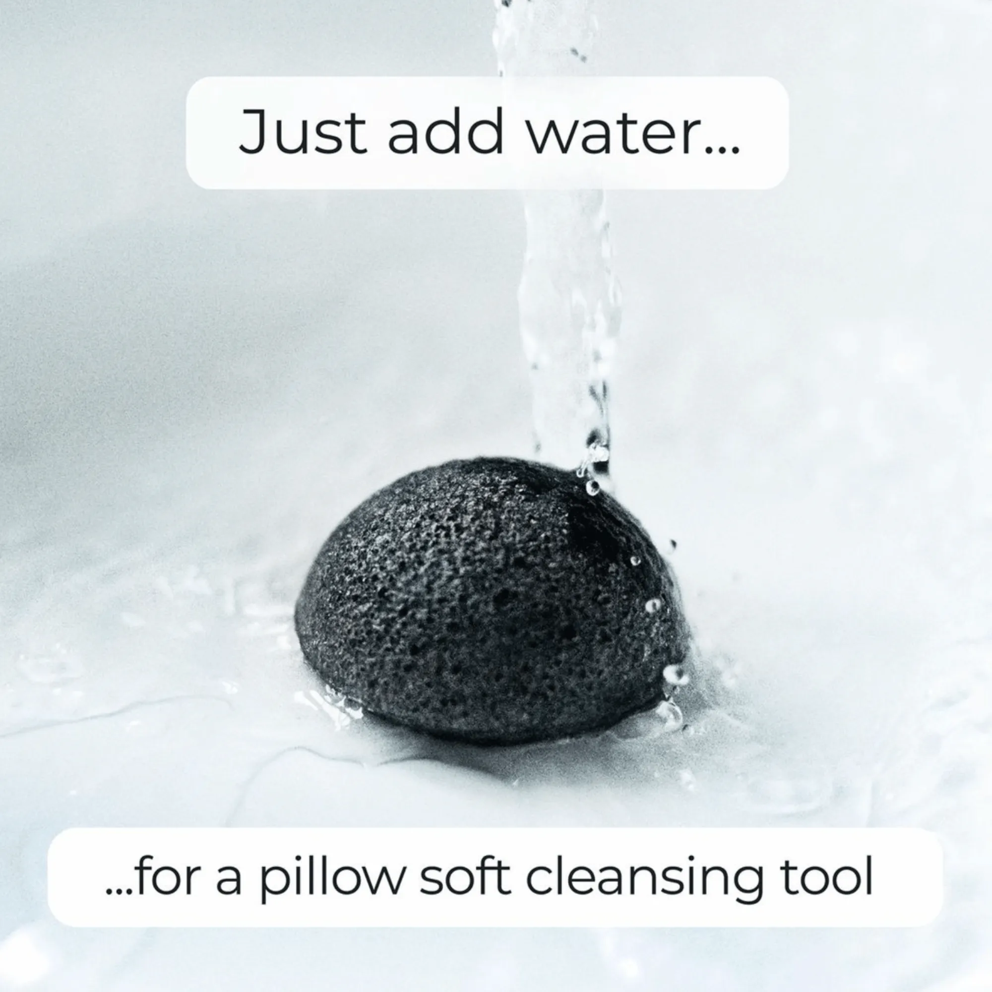 Facial Sponge with Bamboo Charcoal for Skin Care