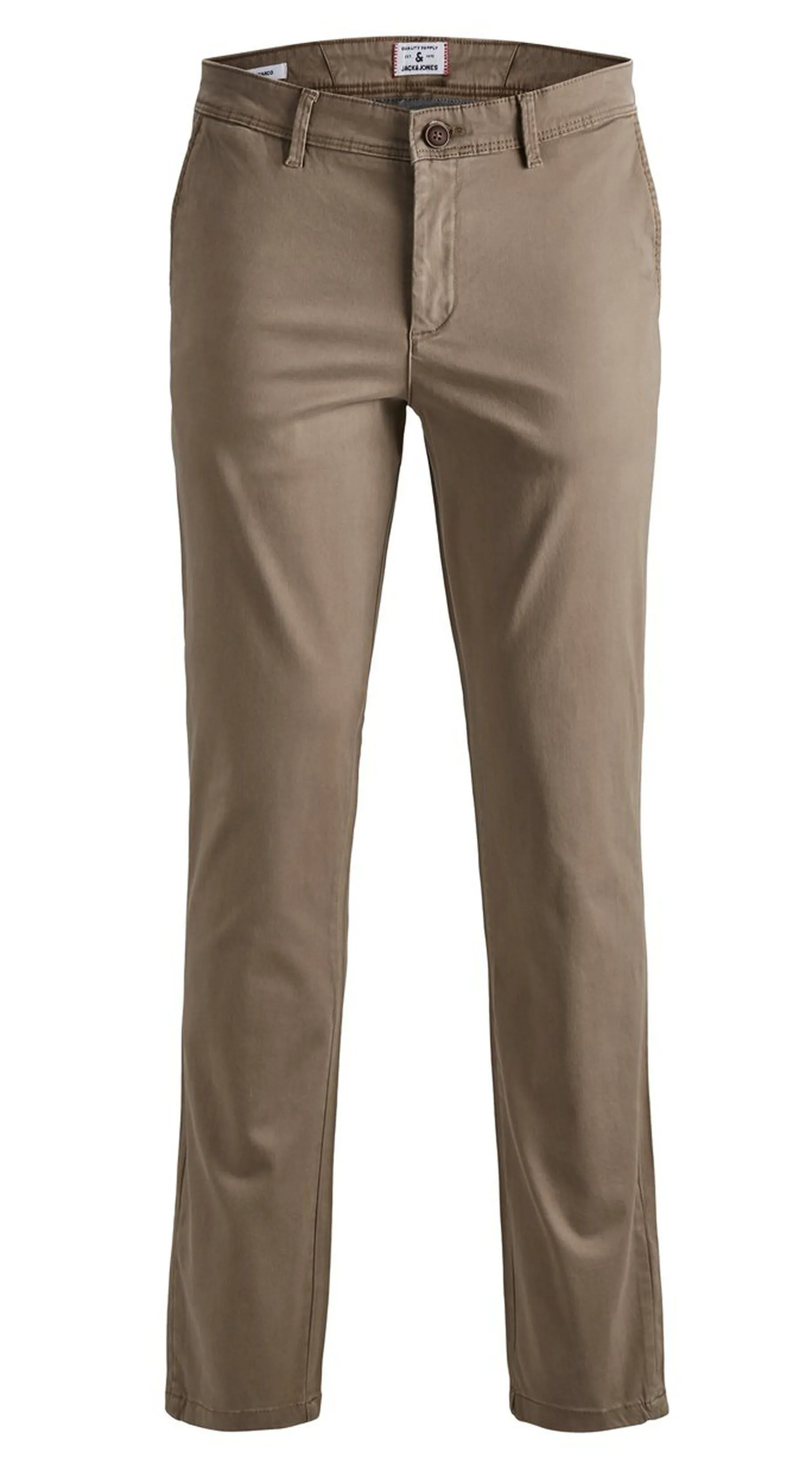 Beige Slim Fit Chinos by Jack & Jones