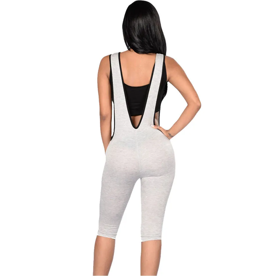 Stretchy Off-Shoulder Bodycon Jumpsuit - Big Armholes Design