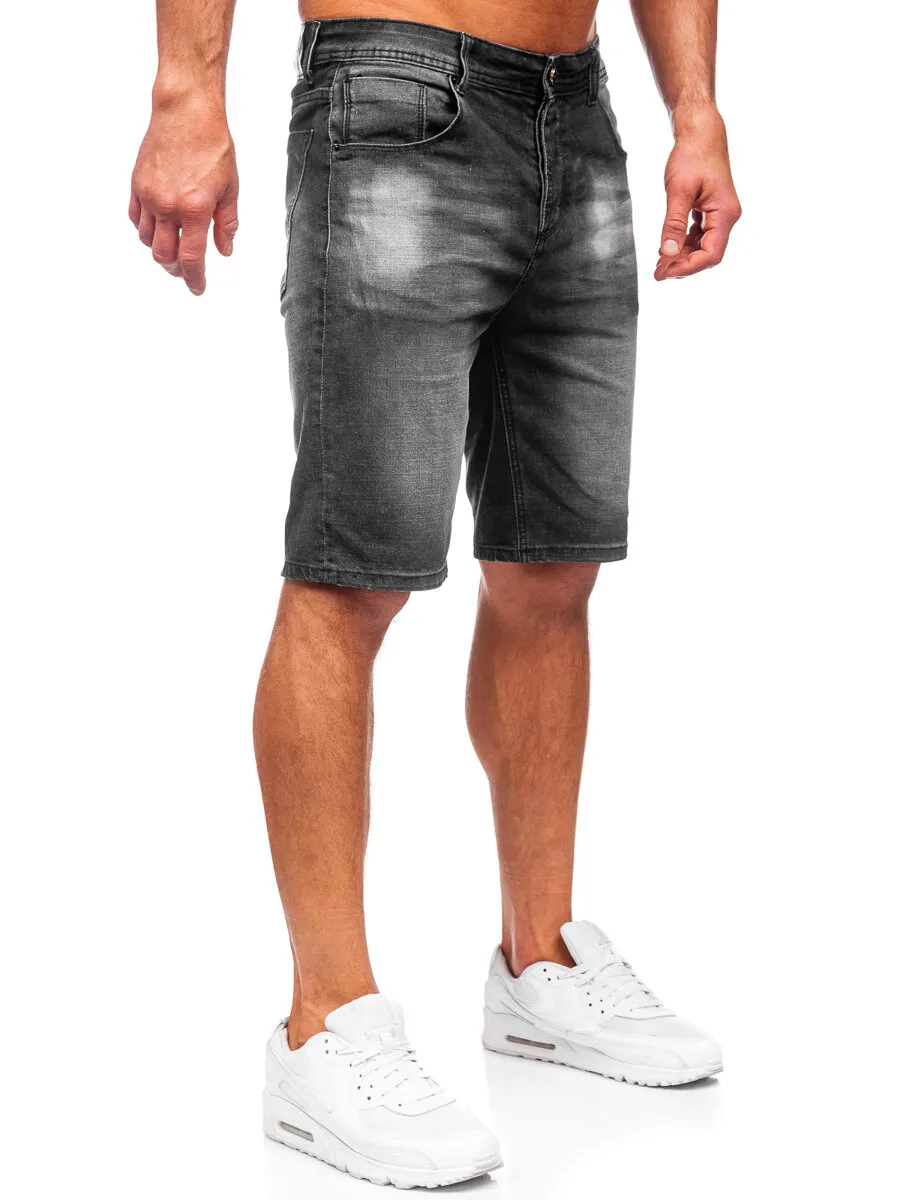 Nero Bolf MP0277N Black Denim Uomo Shorts