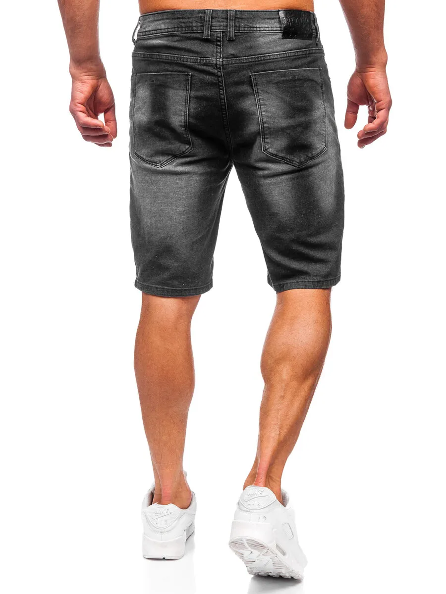 Nero Bolf MP0277N Black Denim Uomo Shorts