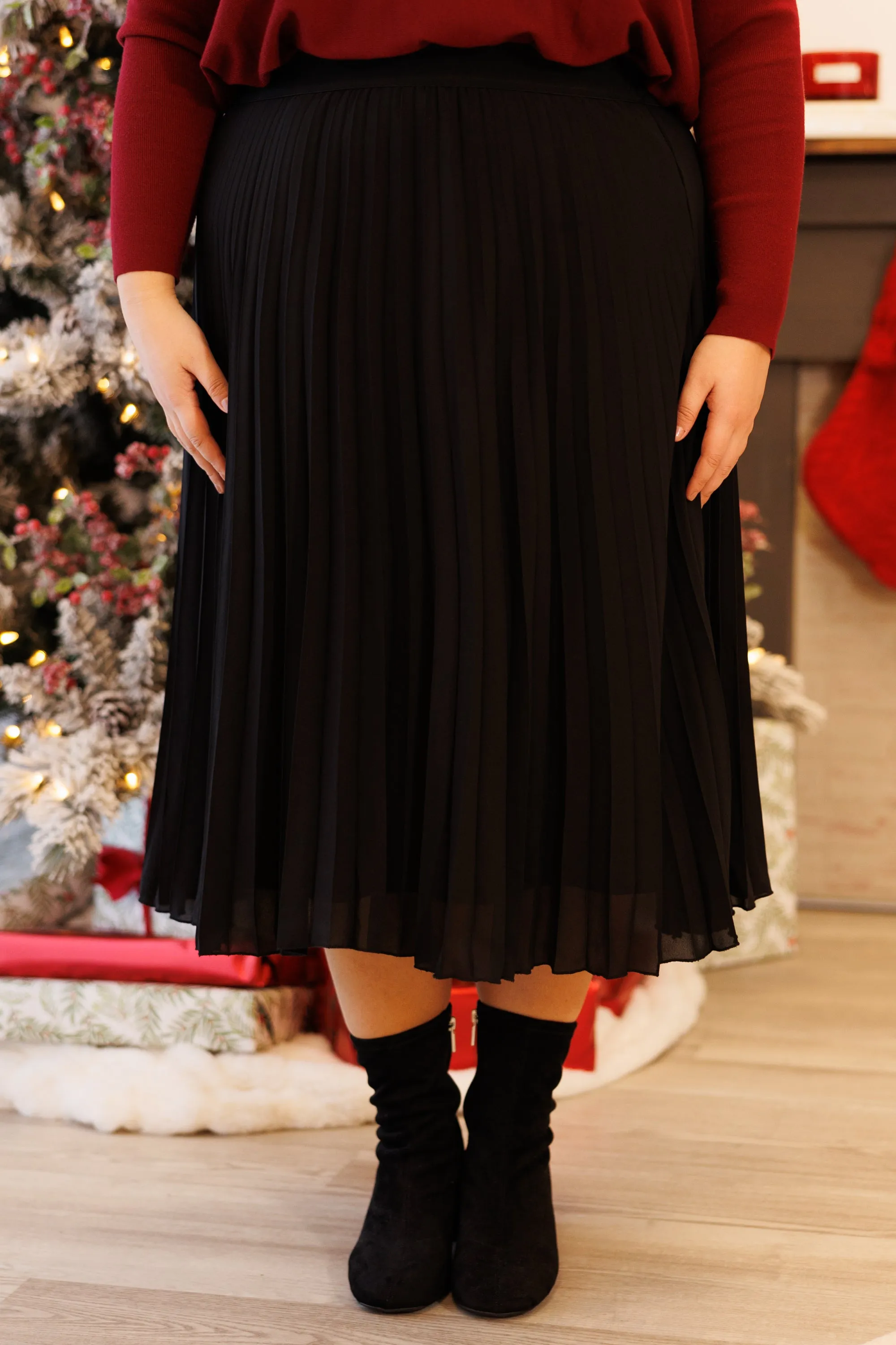 Black Mirrorball Skirt