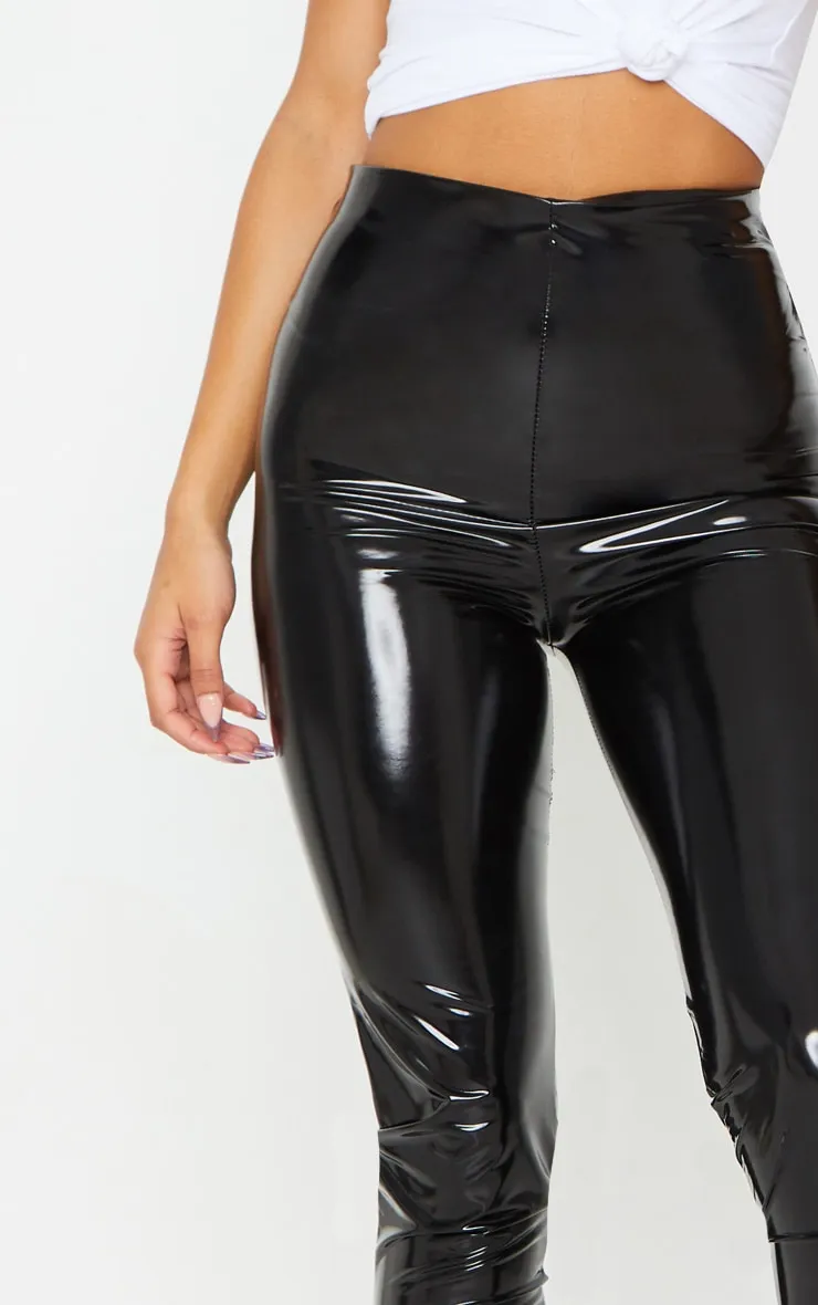 Vinyl Leggings in Black