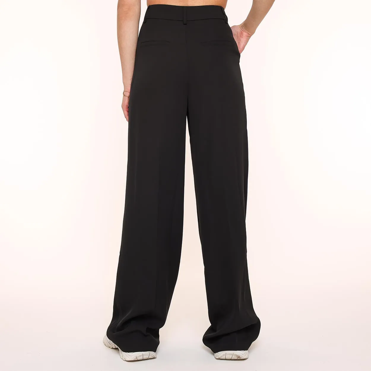 Black Wide-Leg Trousers