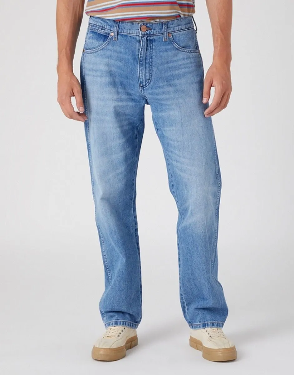 Blue Bill Straight Denim Jeans for Comfort by Wrangler