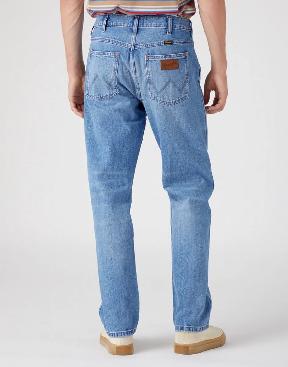 Blue Bill Straight Denim Jeans for Comfort by Wrangler