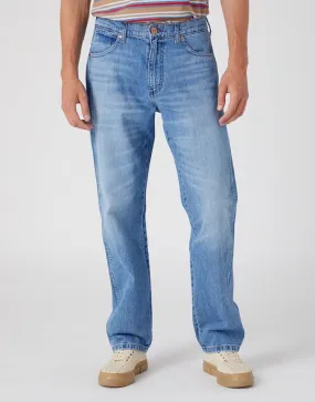 Blue Bill Straight Denim Jeans for Comfort by Wrangler