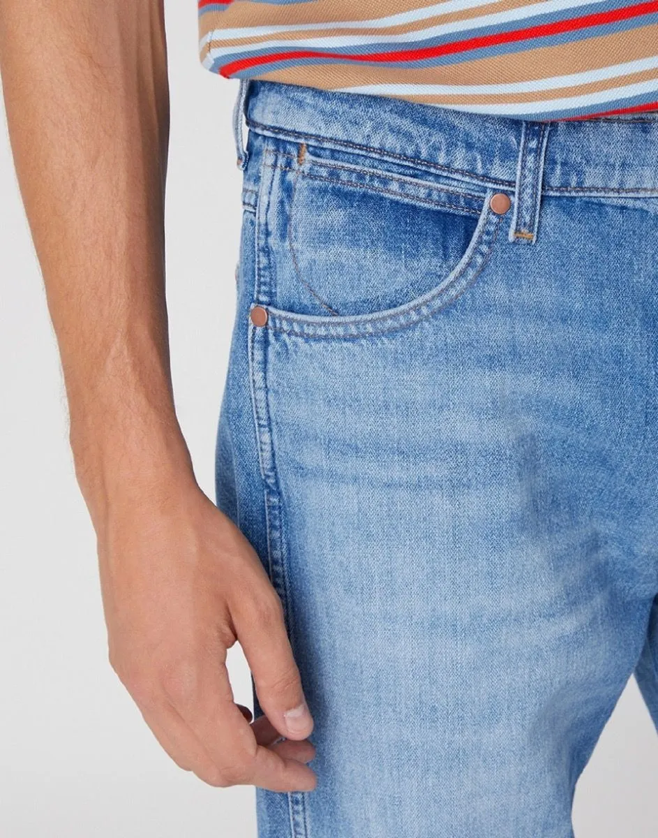 Blue Bill Straight Denim Jeans for Comfort by Wrangler