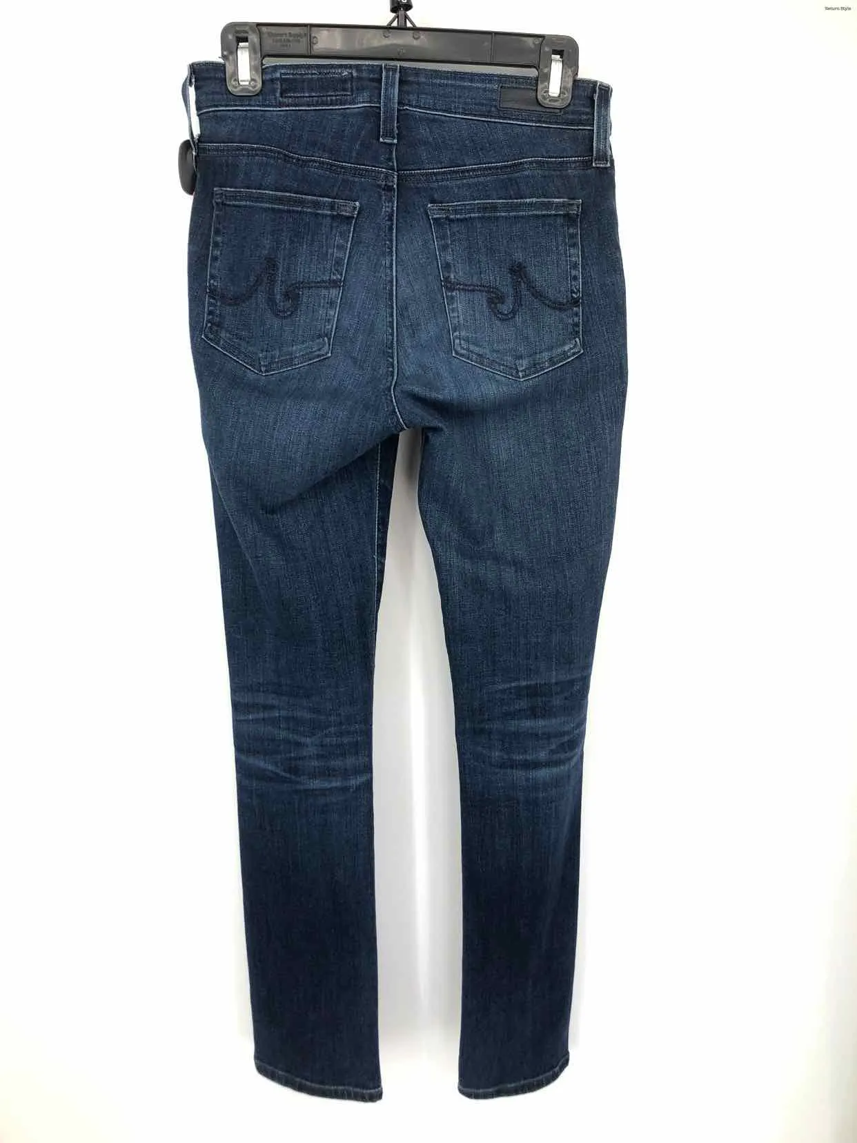 Blue High Rise Straight Leg Size 26 (S) Jeans by ADRIANO GOLDSCHMIED