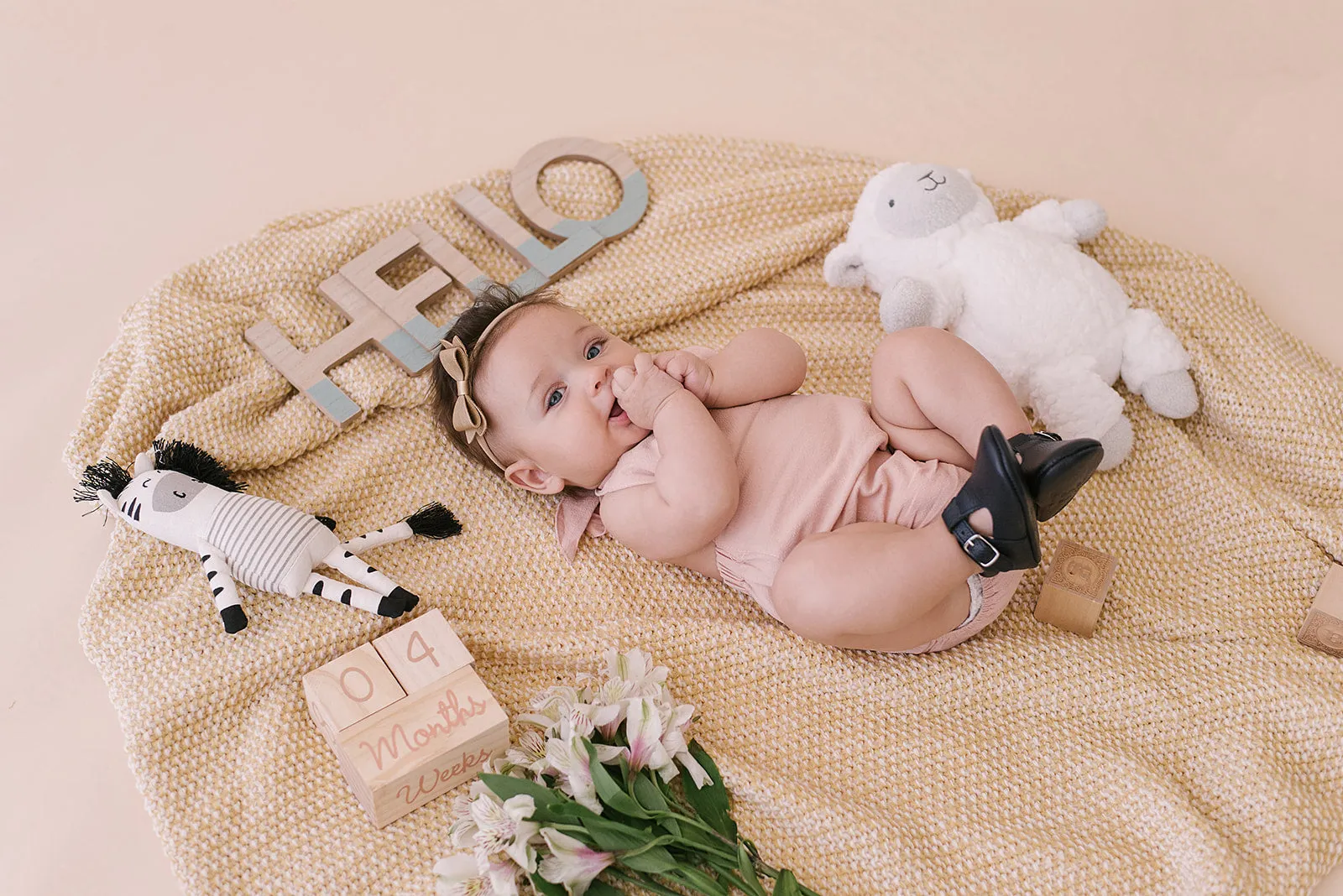 Halter Romper in Blush Color