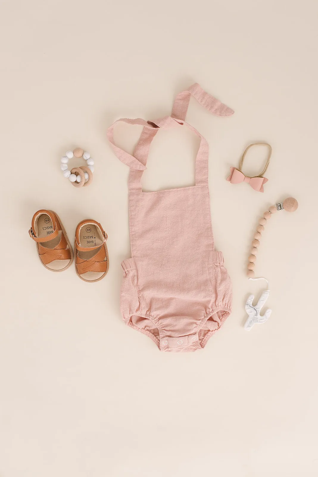 Halter Romper in Blush Color