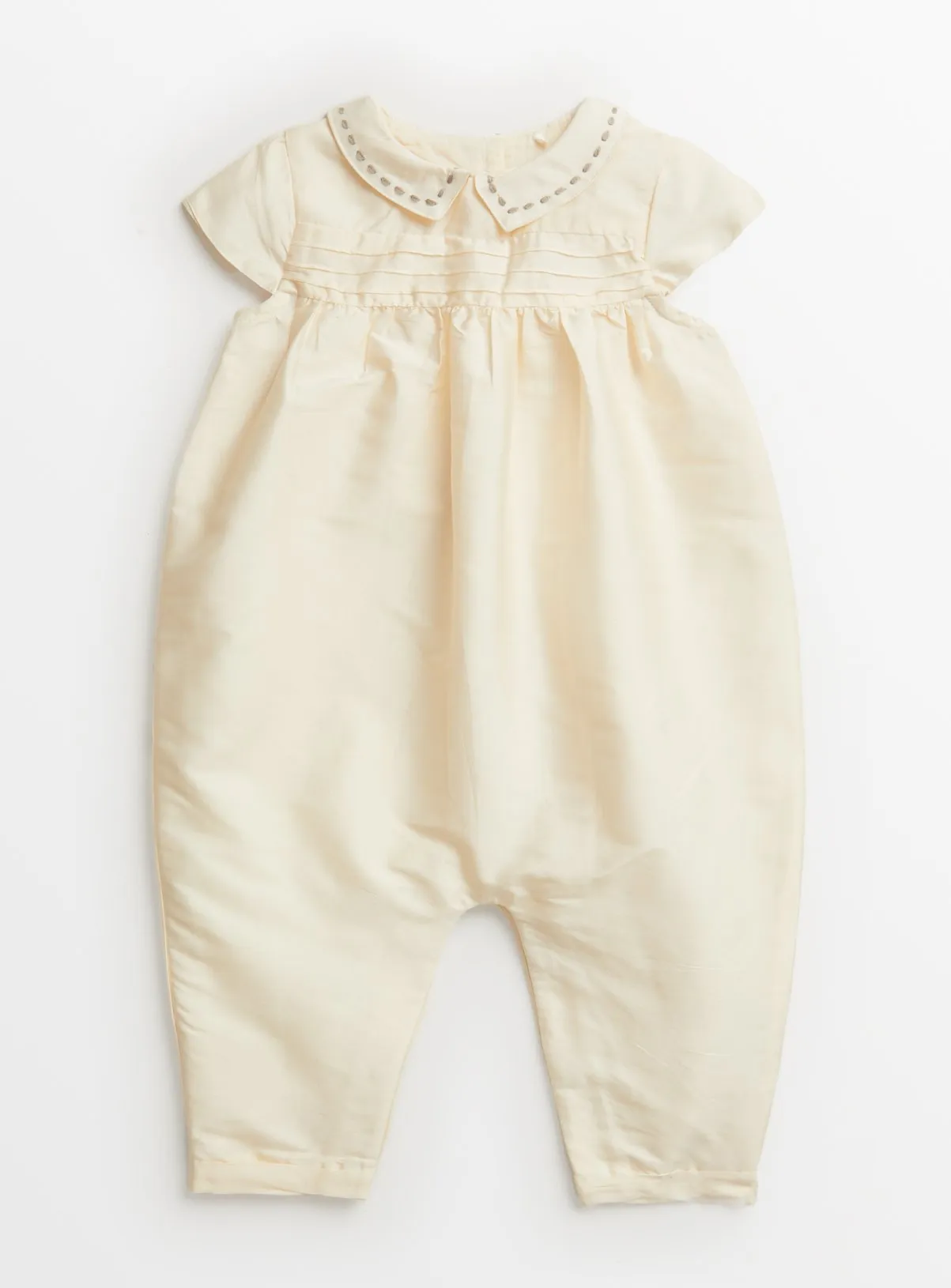 Ivory Christening Romper 6-9 months