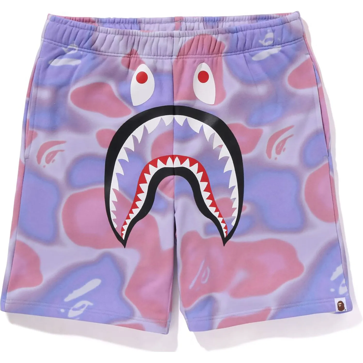 Men's Camouflage Shark Print Sweat Shorts