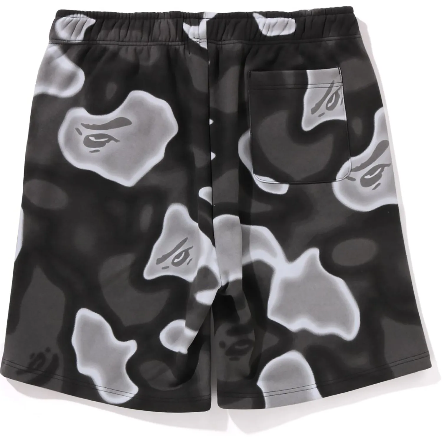 Men's Camouflage Shark Print Sweat Shorts