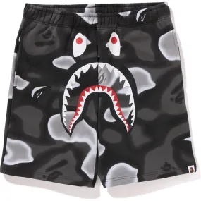 Men's Camouflage Shark Print Sweat Shorts