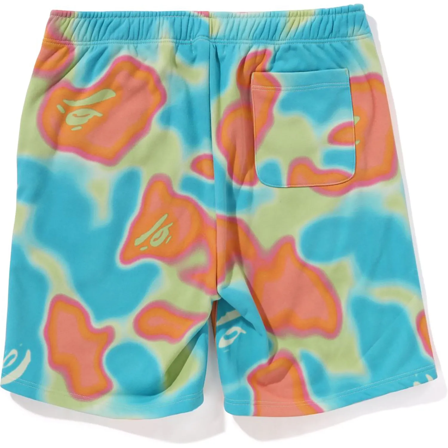 Men's Camouflage Shark Print Sweat Shorts