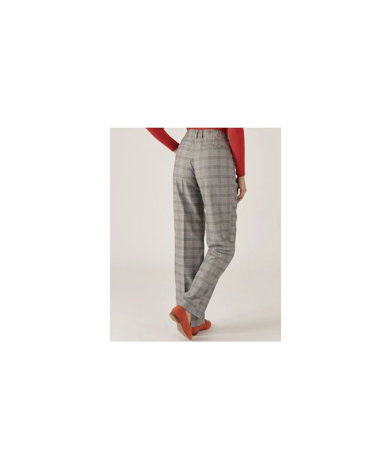 Check Flat Stretch Jersey Pants