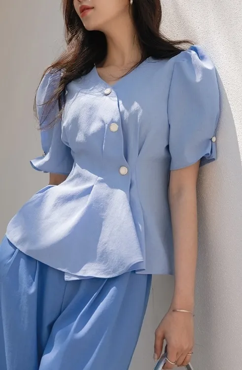 Chiffon Bridal Shirts with Short Sleeves