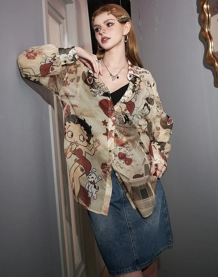 Chiffon Street Style Collaboration Long Sleeves