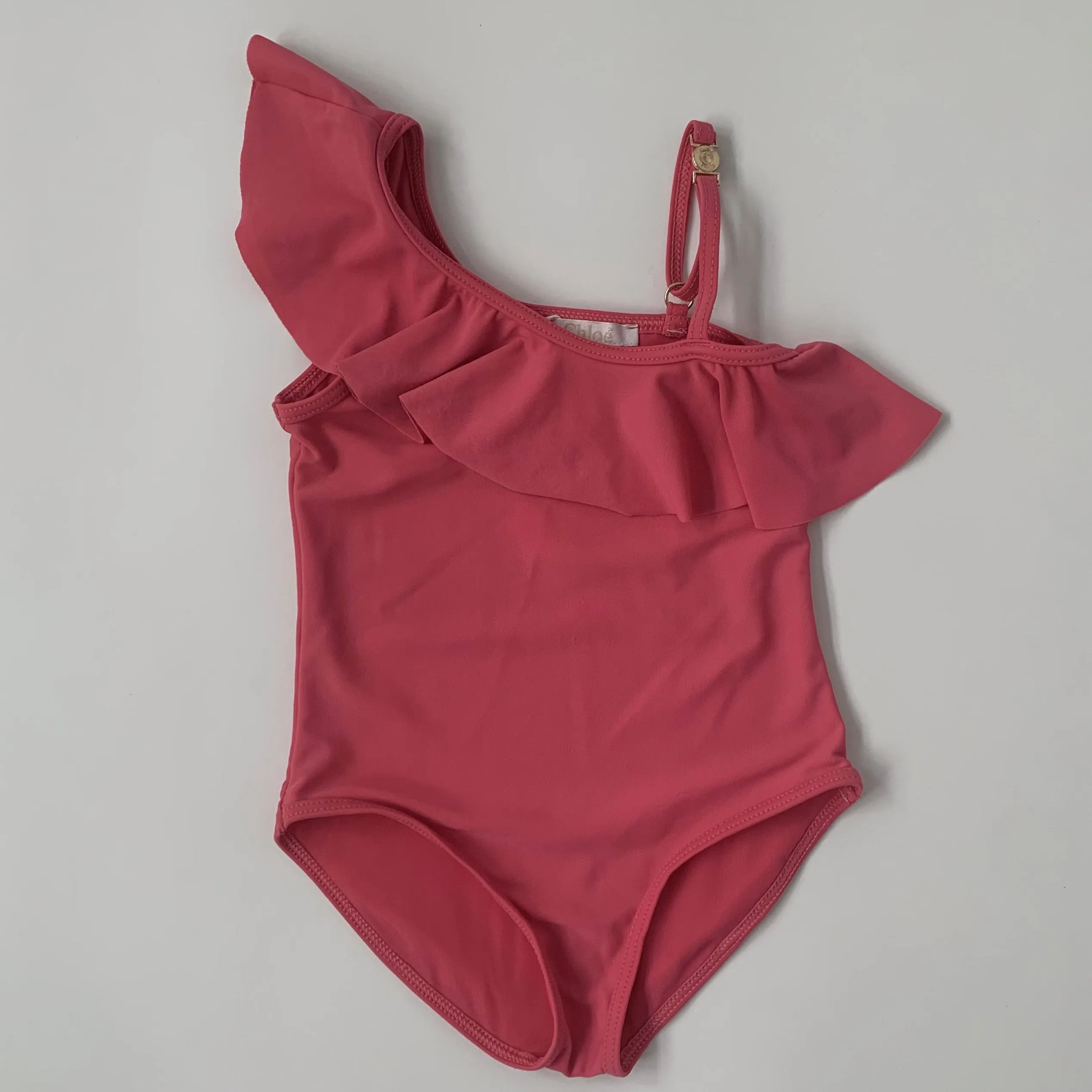 Hot Pink Frill Swimsuit for Toddlers