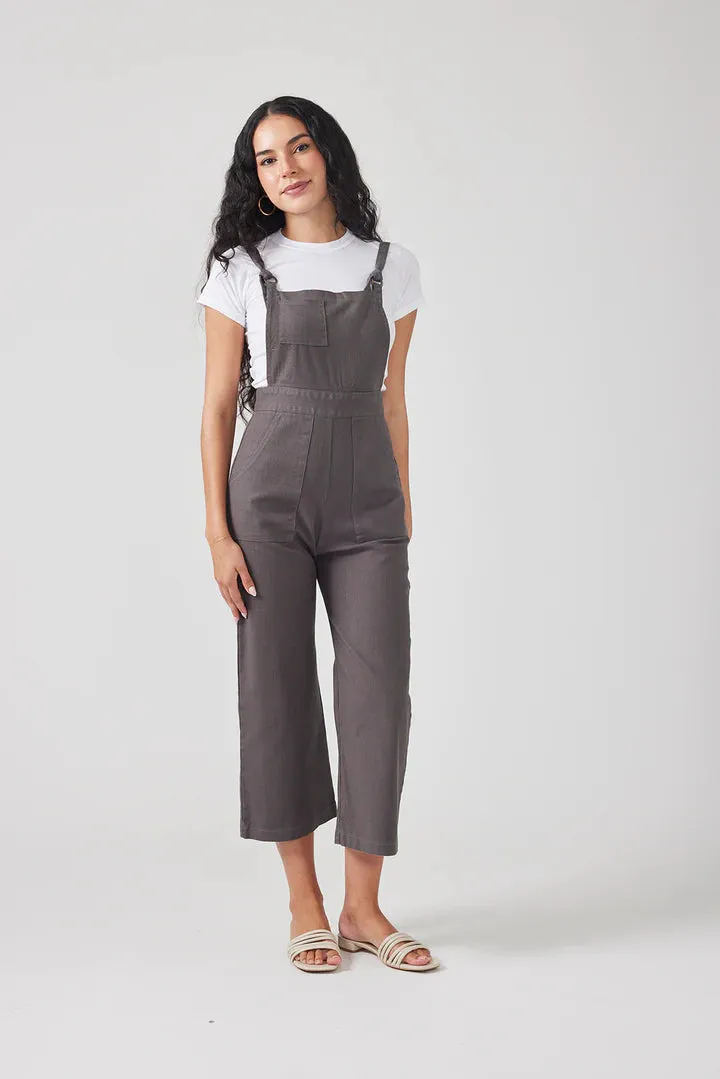 Clay Cropped Overalls