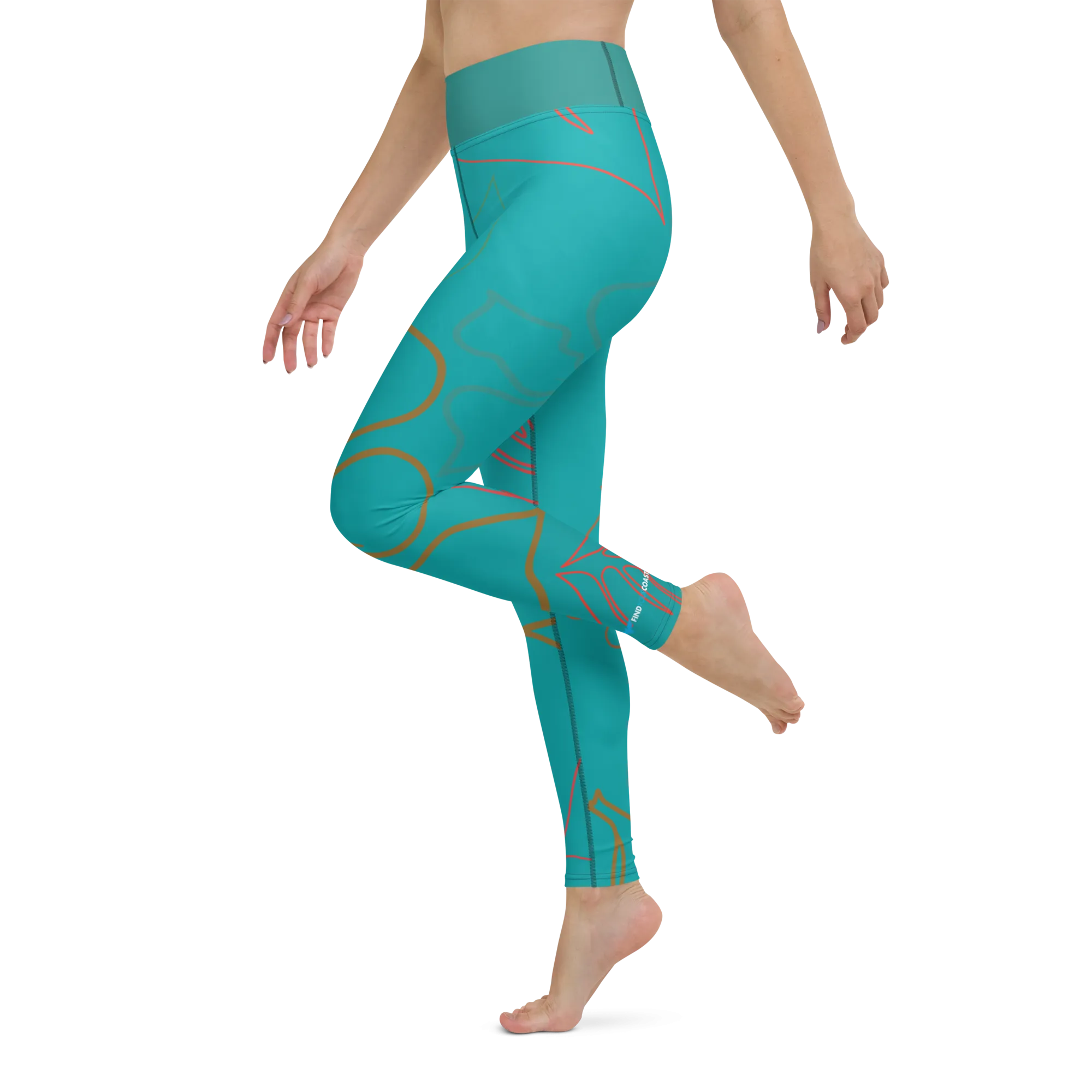 CoastFlex Sport Aloha Leggings for Women