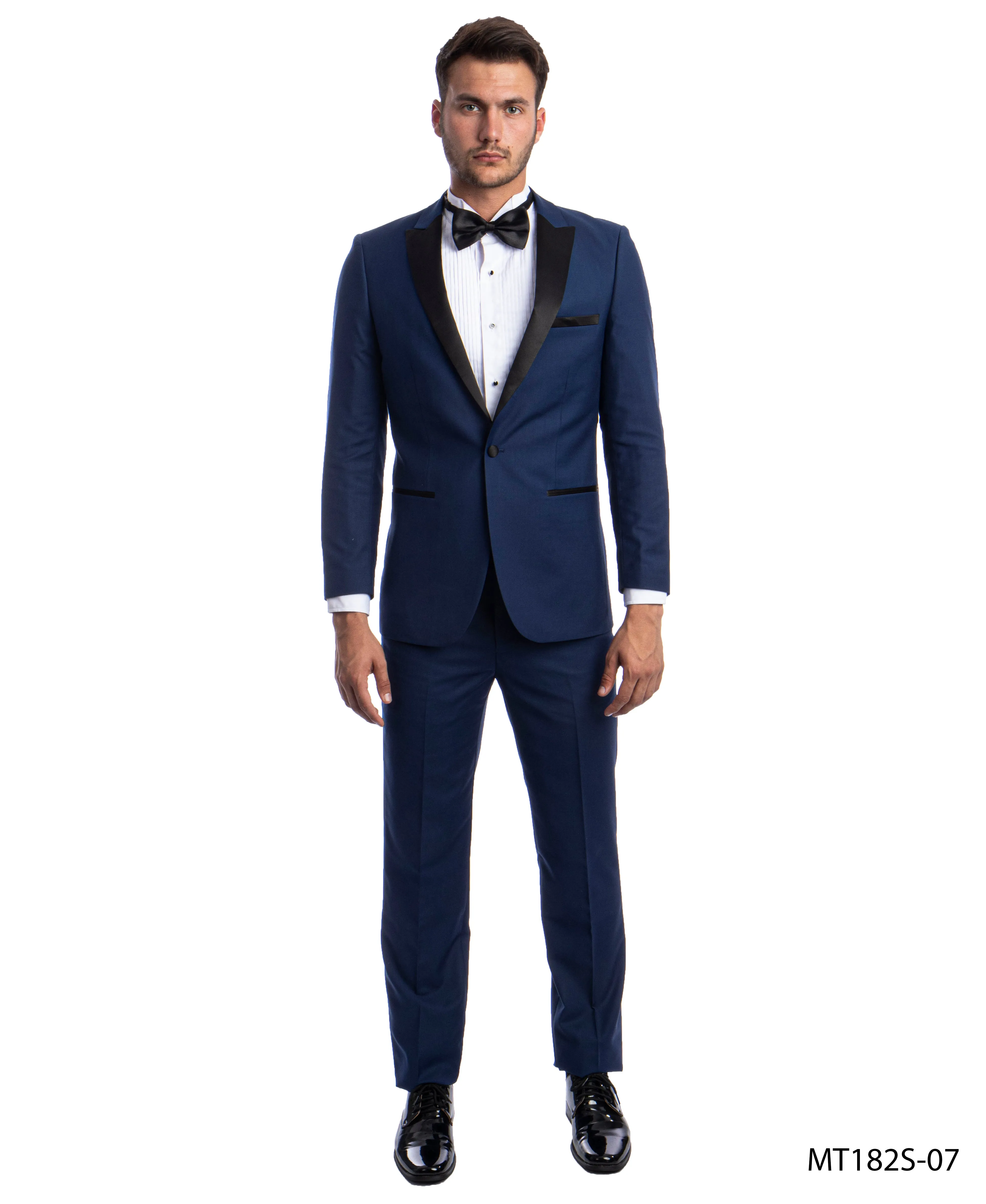 Cobalt/Black Formal Tuxedo Suit for Men MT182S-07