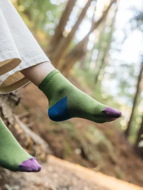 Multicolor Block Socks