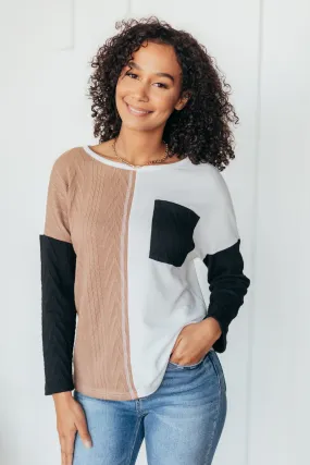 Fashionable Colorblock Top in 2 Stylish Shades