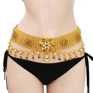 Diamond Inlaid Tassel Body Chain Belt