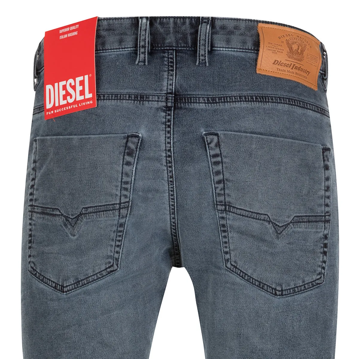 Mid-Rise Tapered Jeans