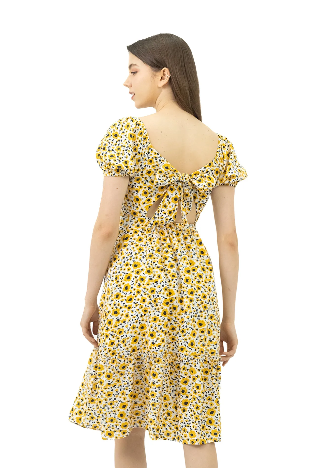 Ditsy Floral Tie Back Dress by VOIR JEANS