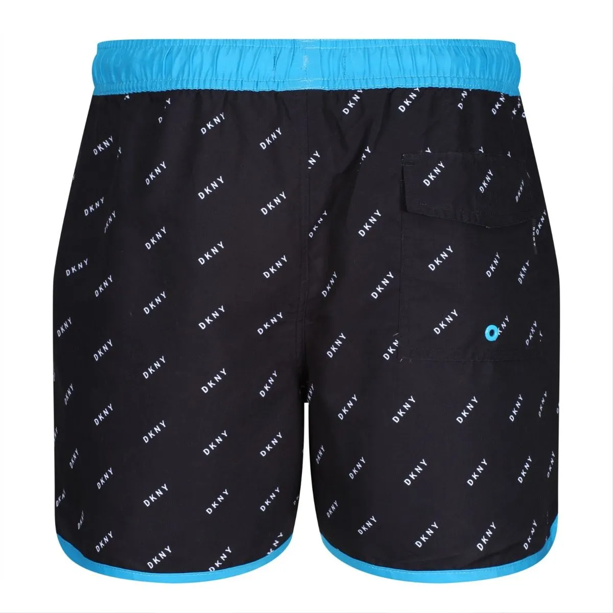 DKNY Azores Black Atomic Blue Swim Shorts