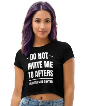 Trendy Crop Tee with Bold Message