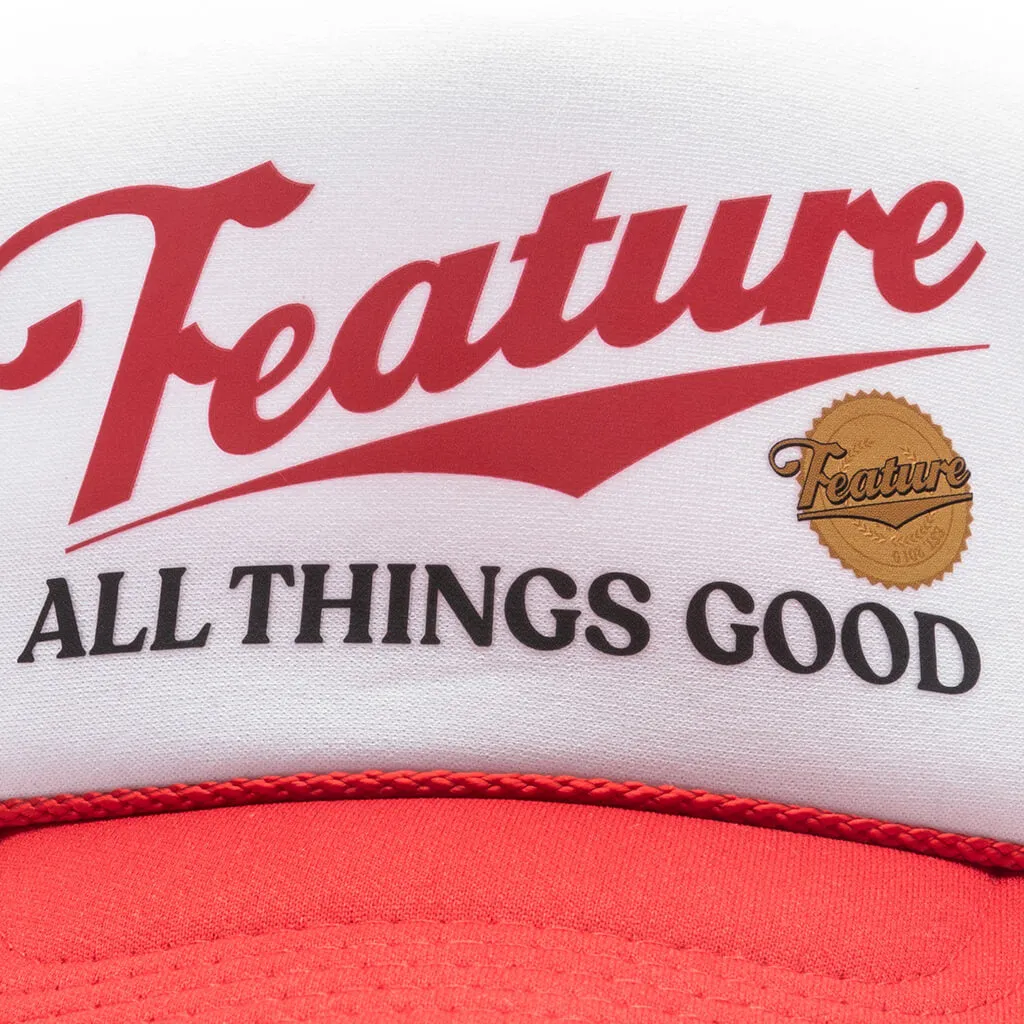 Red and White Trucker Hat