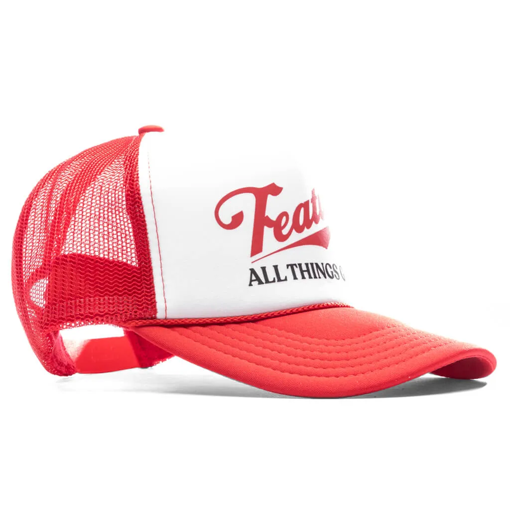 Red and White Trucker Hat